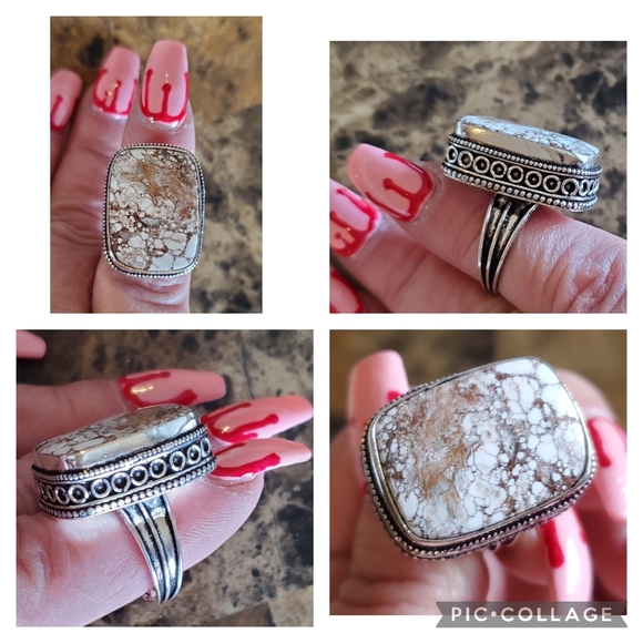 Genuine Huge Wild Horse Ring Size 9 - Picture 4 of 8